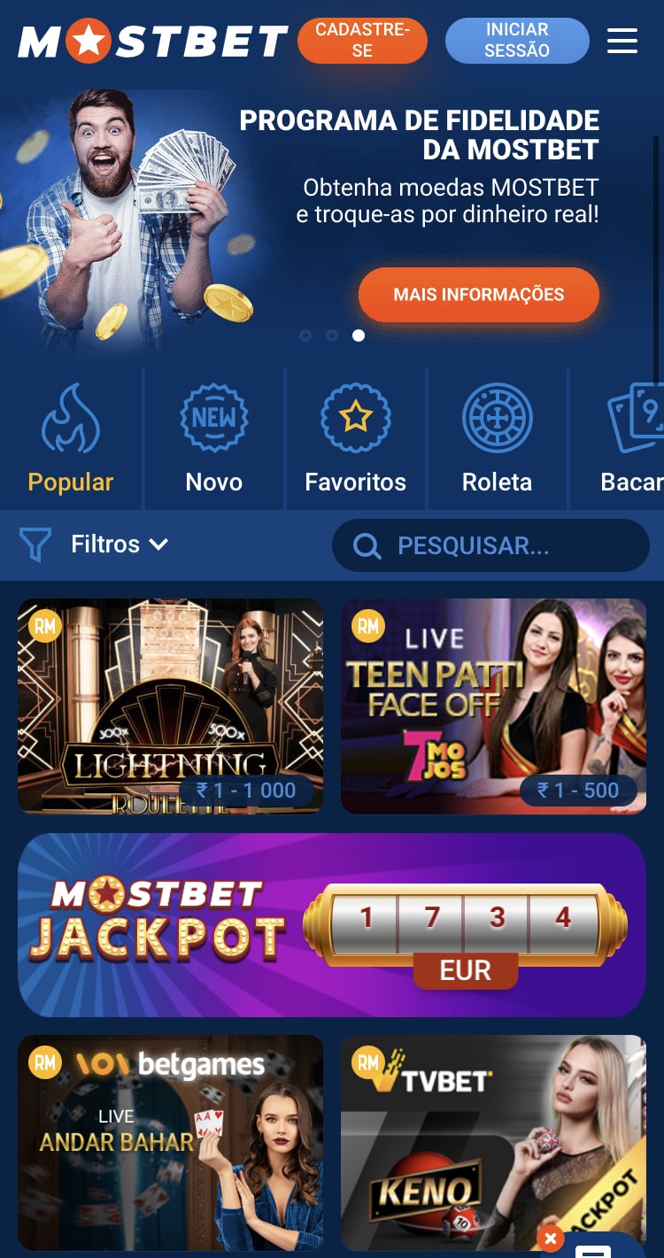 Mostbet Casino live Узбекистан